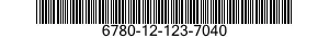 6780-12-123-7040  6780121237040 121237040
