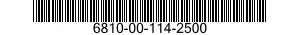 6810-00-114-2500  6810001142500 001142500