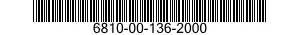 6810-00-136-2000  6810001362000 001362000