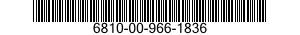 6810-00-966-1836  6810009661836 009661836