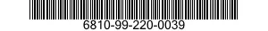 6810-99-220-0039  6810992200039 992200039