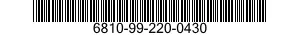 6810-99-220-0430  6810992200430 992200430