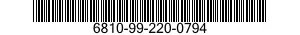 6810-99-220-0794  6810992200794 992200794