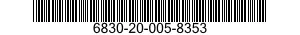 6830-20-005-8353 CALIBRATING GAS MIXTURE 6830200058353 200058353