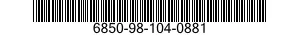 6850-98-104-0881 INSPECTION PENETRANT DEVELOPER,WET 6850981040881 981040881