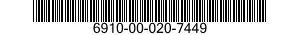 6910-00-020-7449  6910000207449 000207449