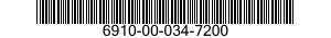 6910-00-034-7200  6910000347200 000347200