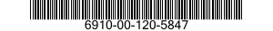 6910-00-120-5847  6910001205847 001205847