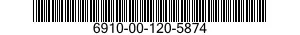 6910-00-120-5874  6910001205874 001205874