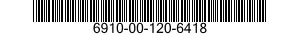6910-00-120-6418  6910001206418 001206418