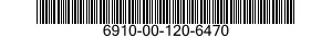 6910-00-120-6470  6910001206470 001206470