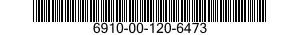 6910-00-120-6473  6910001206473 001206473