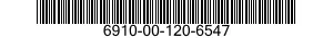 6910-00-120-6547  6910001206547 001206547