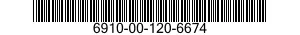6910-00-120-6674  6910001206674 001206674