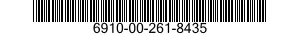 6910-00-261-8435  6910002618435 002618435
