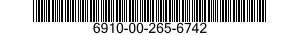 6910-00-265-6742  6910002656742 002656742