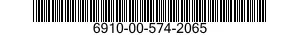 6910-00-574-2065  6910005742065 005742065