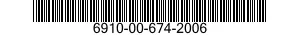 6910-00-674-2006  6910006742006 006742006