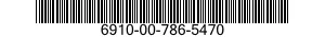 6910-00-786-5470  6910007865470 007865470