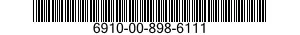 6910-00-898-6111  6910008986111 008986111