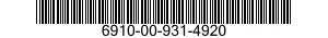 6910-00-931-4920  6910009314920 009314920