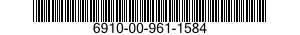 6910-00-961-1584  6910009611584 009611584