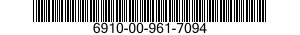 6910-00-961-7094  6910009617094 009617094
