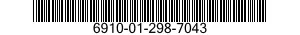 6910-01-298-7043  6910012987043 012987043