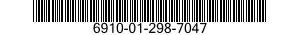6910-01-298-7047  6910012987047 012987047
