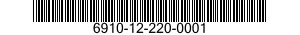 6910-12-220-0001  6910122200001 122200001