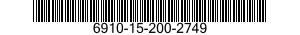 6910-15-200-2749 RECORD SET,TAPE 6910152002749 152002749