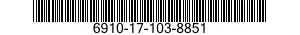 6910-17-103-8851 CHART 6910171038851 171038851