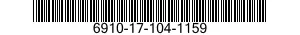 6910-17-104-1159 CHART 6910171041159 171041159