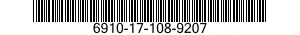 6910-17-108-9207 STUDY CARD 6910171089207 171089207