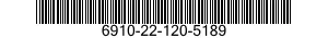 6910-22-120-5189 CARTRIDGE,12.7 MM,C 6910221205189 221205189