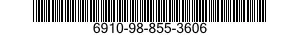 6910-98-855-3606 BAKKE,NR.1,PLAST 6910988553606 988553606