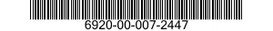 6920-00-007-2447  6920000072447 000072447