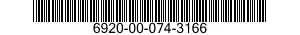 6920-00-074-3166  6920000743166 000743166