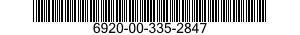 6920-00-335-2847  6920003352847 003352847