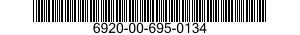 6920-00-695-0134 TARGET,BULL'S-EYE 6920006950134 006950134