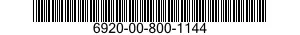 6920-00-800-1144  6920008001144 008001144