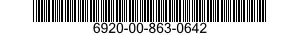 6920-00-863-0642  6920008630642 008630642