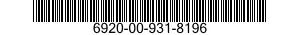 6920-00-931-8196  6920009318196 009318196