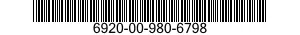 6920-00-980-6798  6920009806798 009806798