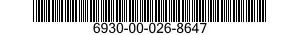 6930-00-026-8647  6930000268647 000268647