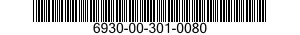 6930-00-301-0080  6930003010080 003010080