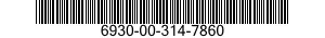 6930-00-314-7860  6930003147860 003147860