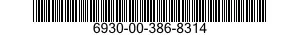 6930-00-386-8314  6930003868314 003868314