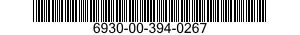 6930-00-394-0267  6930003940267 003940267