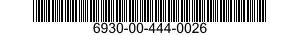 6930-00-444-0026  6930004440026 004440026